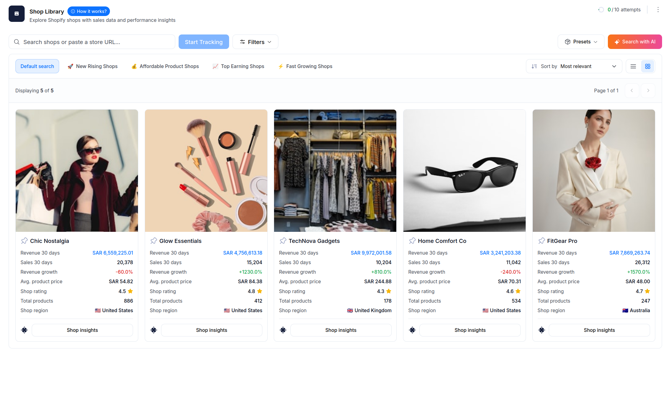 Store search